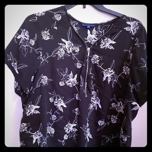 APT. 9 Black and White blouse